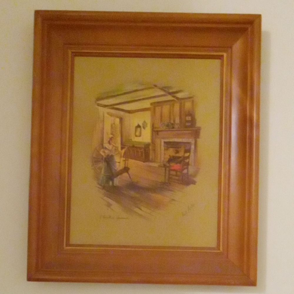 Elegant Brown Framed Art Piece